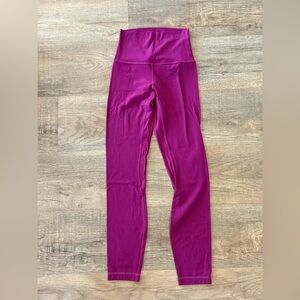 Lululemon High-Waist Magenta Leggings